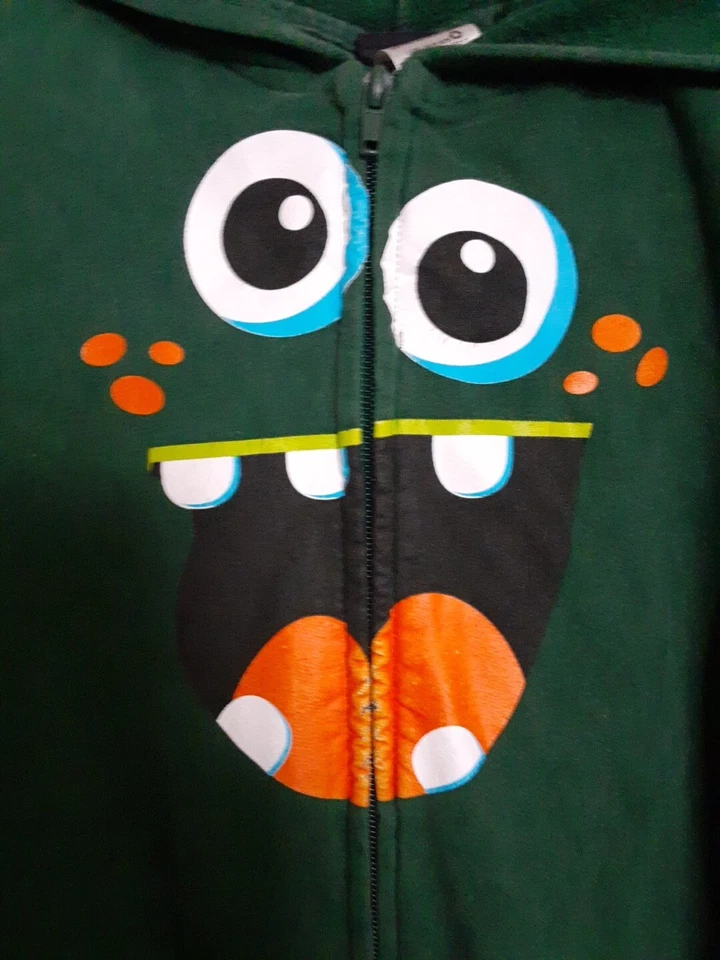 Suéter con capucha Joe Boxer para niños talla 5T Verde Manga larga Foto 3 de 4