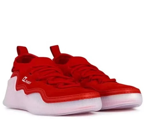 NUEVO EN CAJA Christian Louboutin Arpoador Donna Suela Transparente Rojo Gamuza Zapatillas Para Hombre 42 9 - Imagen 12 de 12