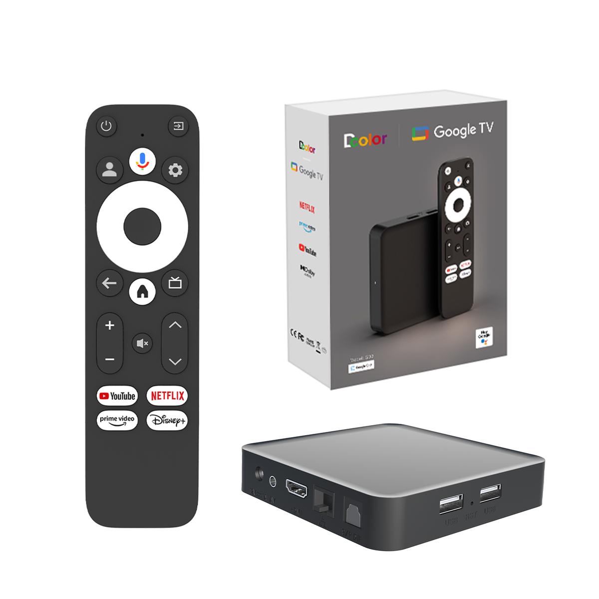 Google TV Chromecast 4K TV Box Android Google Certified Netflix