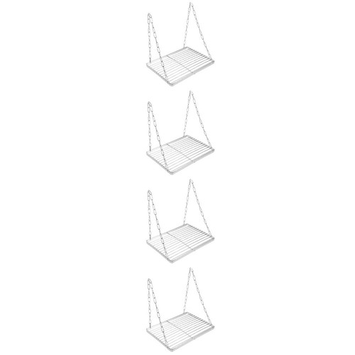 4 -mounted Storage Rack Floating Shelves Shelf Bedroom Hanging - Picture 7 of 12