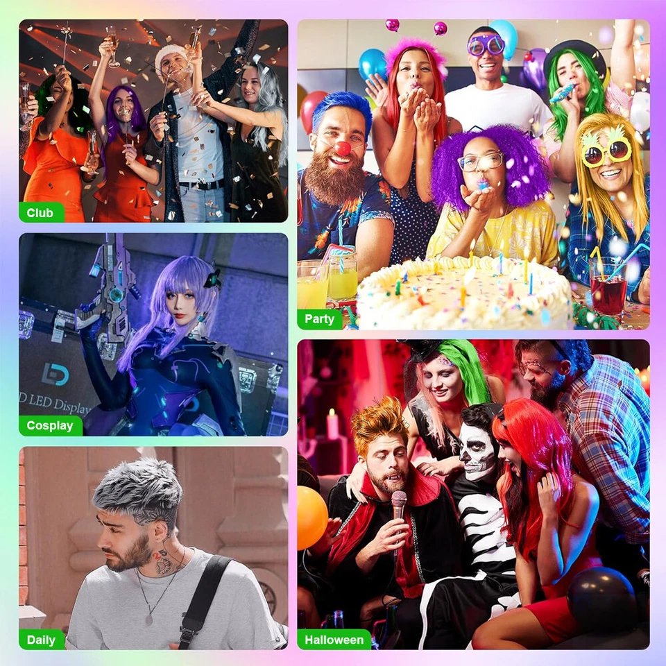 Washable Colorful Hair Clay Hair Color Wax Dye Mud Cream Temporary Party Cosplay - Image 4 of 4