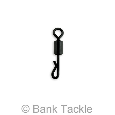 Größe 16 Mini Schnellwechsel drehbar schwarz Karpfen Angeln Terminal Tackle Rigs SQM
