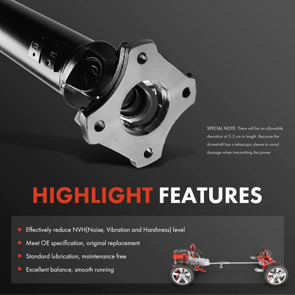 Conjunto de eje de transmisión trasero para Dodge Freightliner Sprinter 2500 3500 Foto 4 de 4