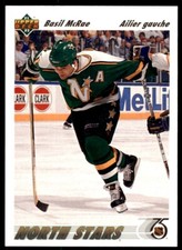 1991-92 Upper Deck French Basil McRae . Minnesota North Stars #388