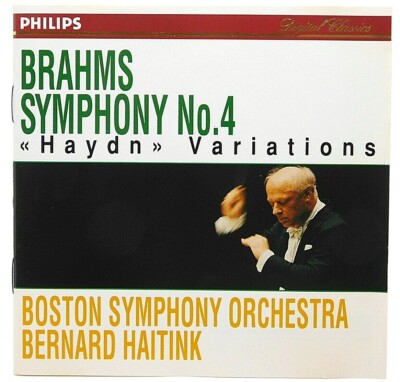 CD Brahms Symphony No 4 Haydn Variations Boston Orchestra Bernard Haitink 1994