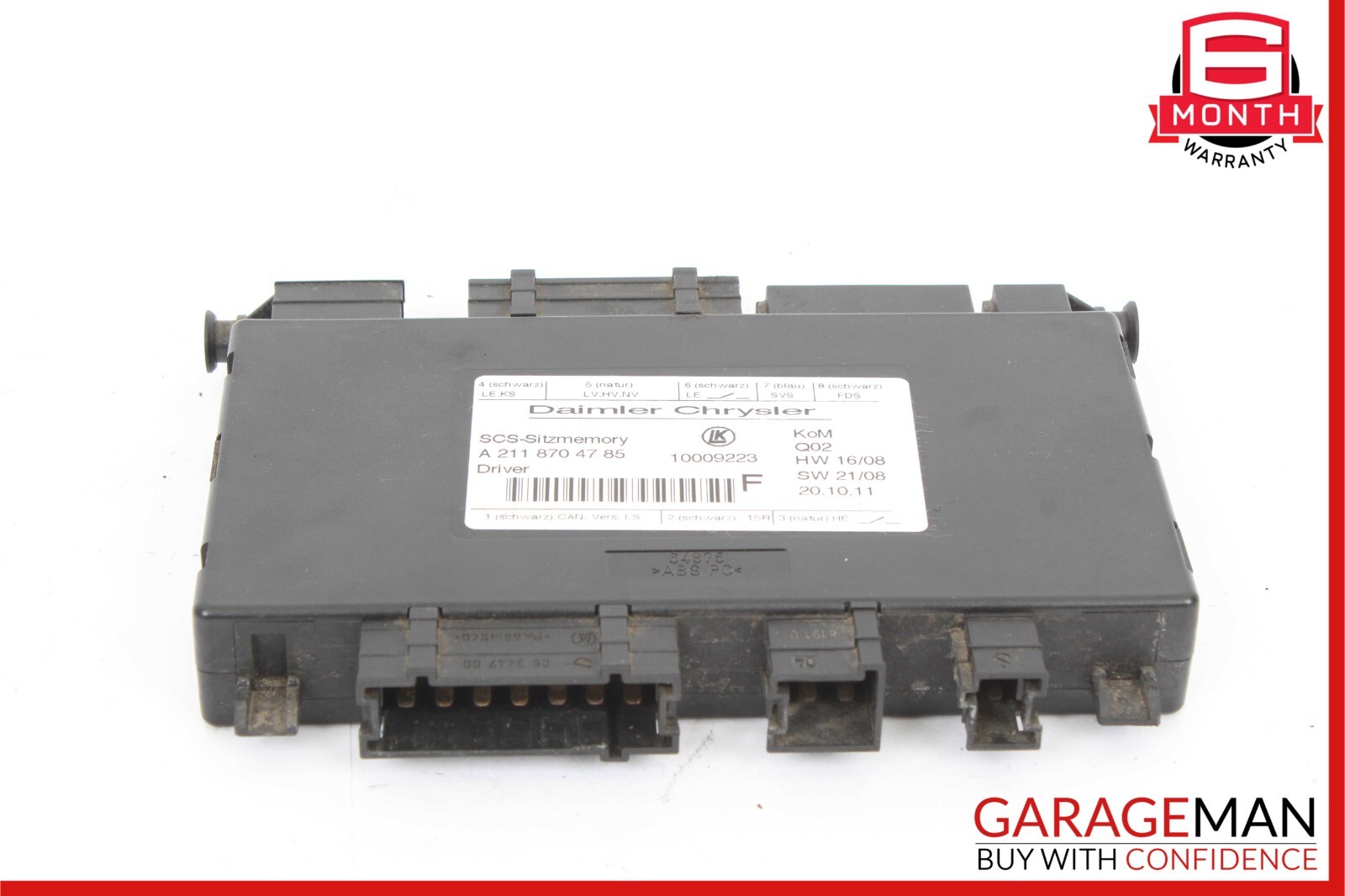 03-12 Mercedes X164 GL450 E320 SLK280 SLK350 Front Left Seat Control ...