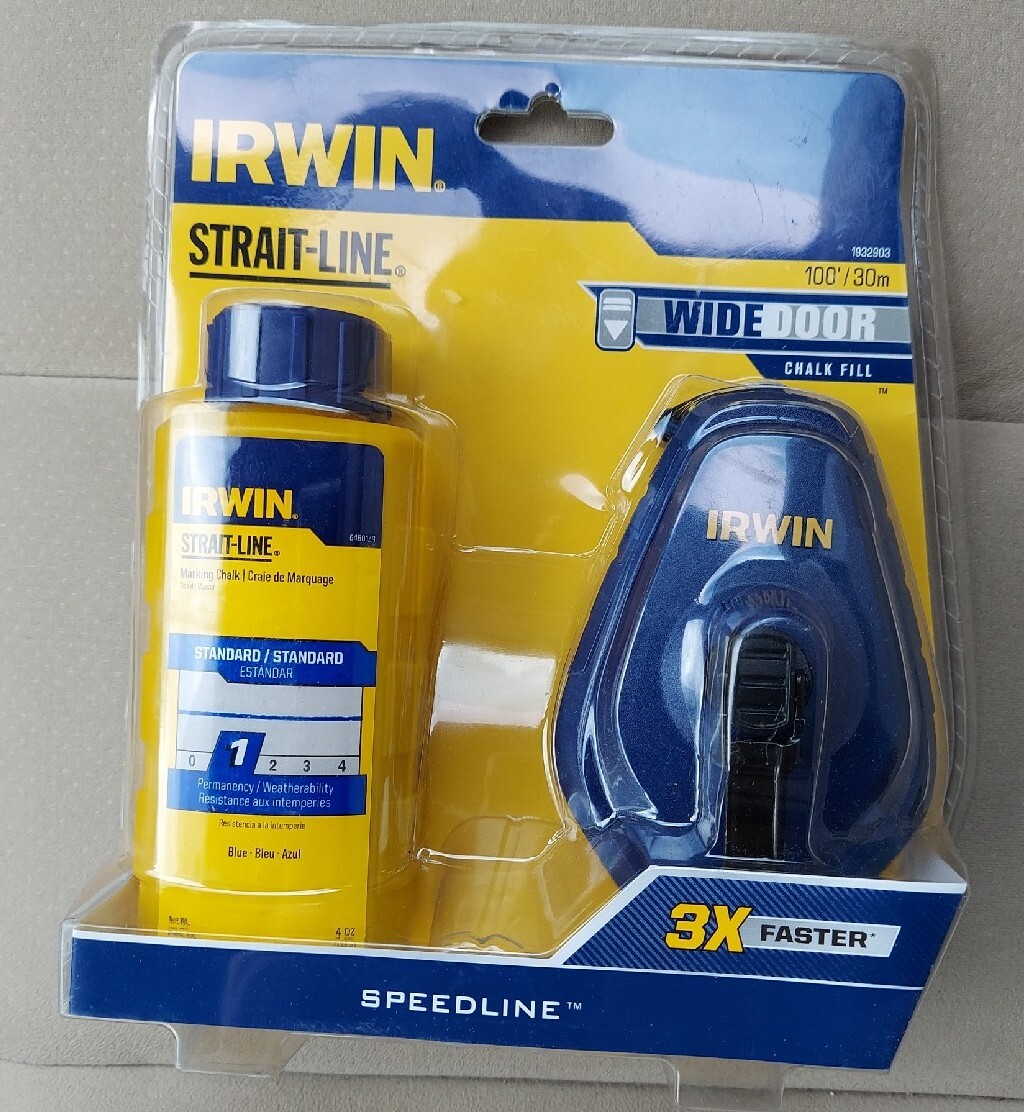 IRWIN STRAIT-LINE SPEEDLINE PRO 3:1 100-ft Chalk Reel In The Chalk - Foto 10