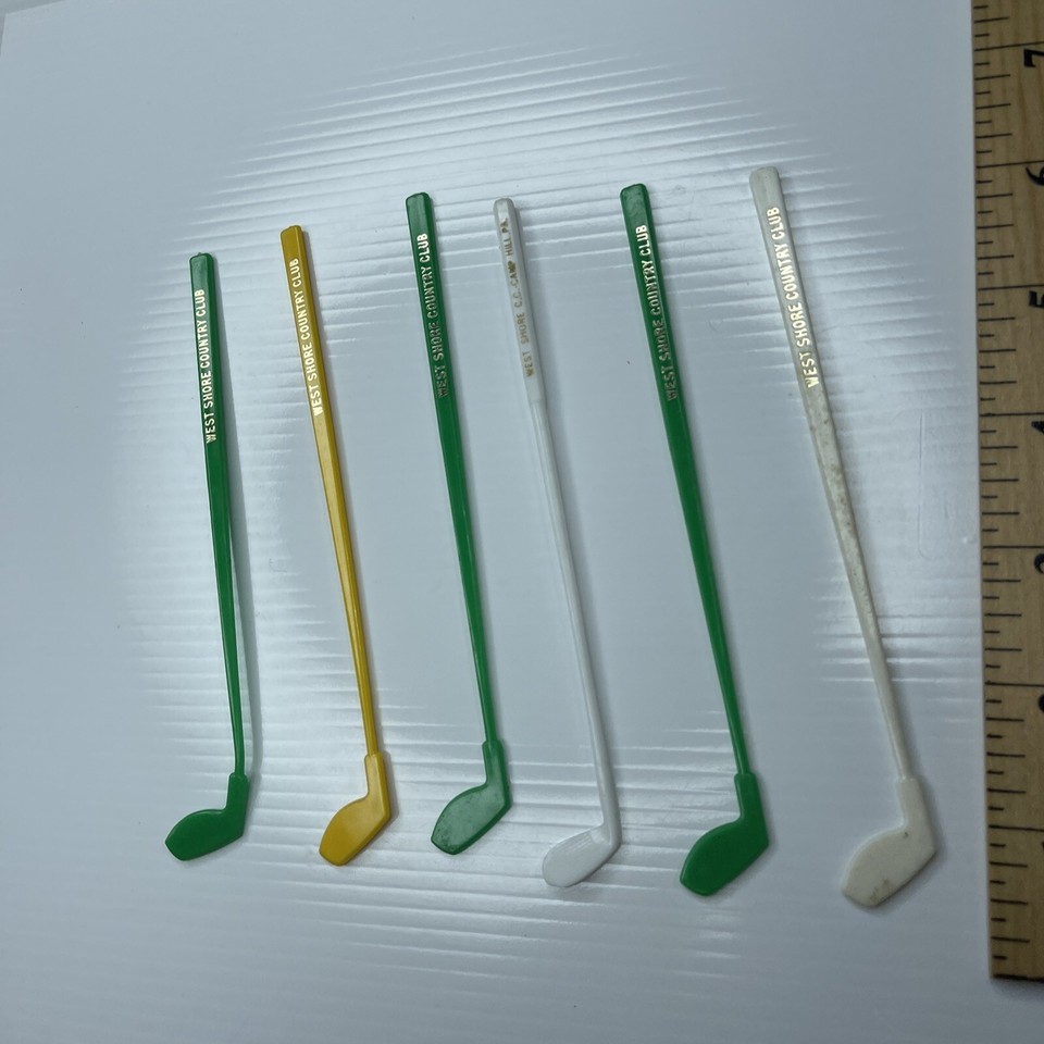 F Mixed Lot Vtg Retro Swizzle Cocktail Stir MCM Mad Men West Shore