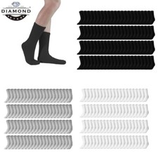 Wholesale Bulk Men Sports Cotton Crew Socks Size 9-11 10-13 Homeless Donation