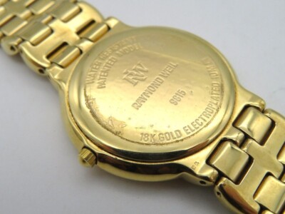 専用　Raymond Weil Geneve 9815 Raymond Weil 9815 Geneve 18K Gold Black & Diamond Dial Swiss