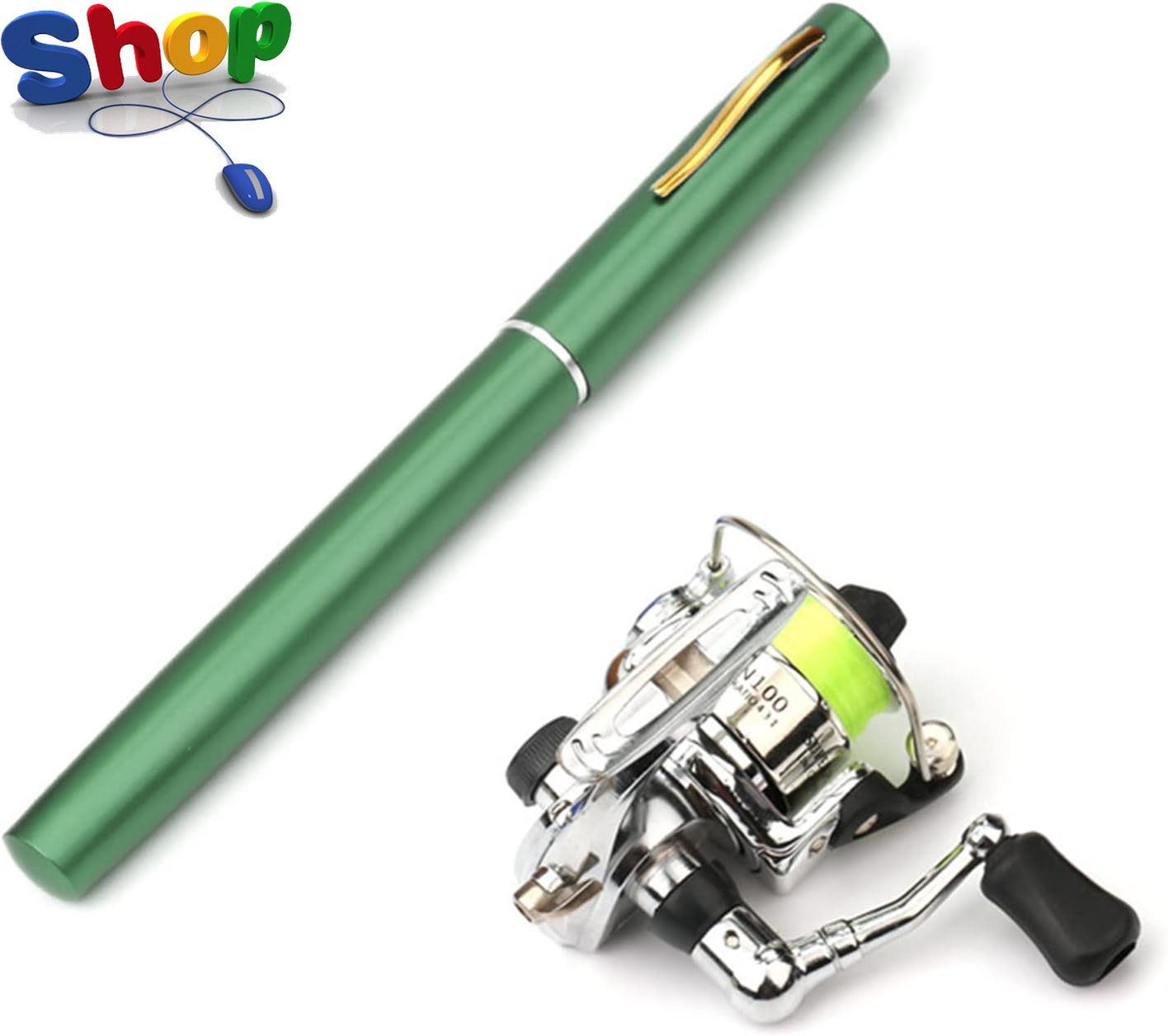 1M/1.4M Telescopic Spinning Combo Fishing Rod Reel Combo Kit