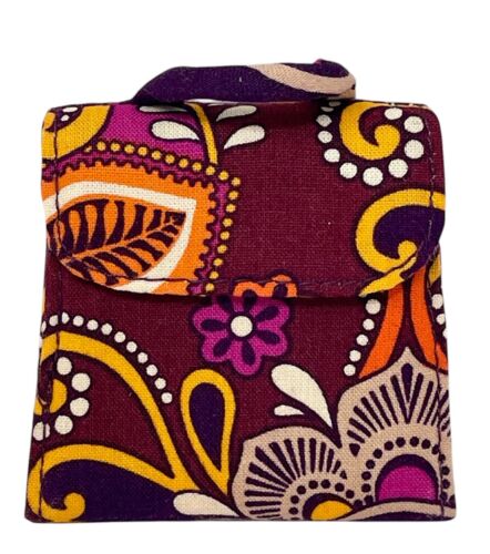Vera Bradley Two Way Compact Mirror Safari Sunset 2.75"x 2.75" Orange Yellow New