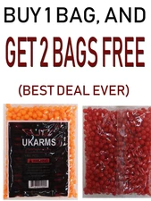 1000 pcs 0.12 Gram 6 mm Airsoft Gun Bullets BB's Pellets Ammo Buy 1 Get 2 Free