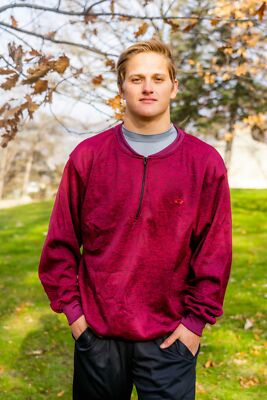 Big and Tall Fashion Forward (Upscale) Plush 1/4 Zip Crew Neck Pullover