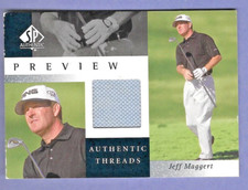 Jeff Maggert 2001 SP Authentic Threads Preview Relic PGA Golf Shirt 604