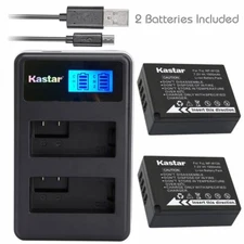 NP-W126 Battery & LCD Dual Charger for Fujifilm X-A10 X-E1 X-E2 X-E2S X-T3 X-H1