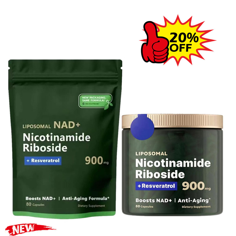 NAD+ Supplement for Anti-Aging, Energy,Focus Nicotinamide Riboside,Resveratrol