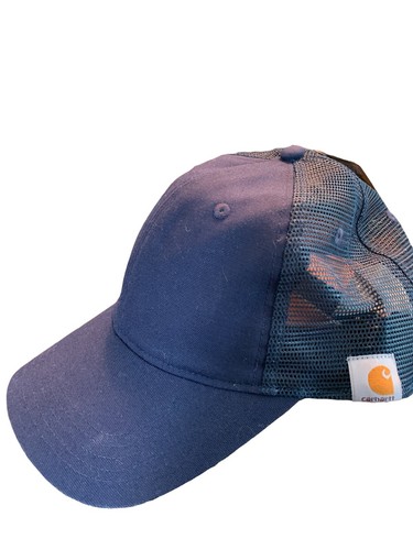 CARHARTT Rugged Professional Adjustable Mesh Snapback Cap Men's Trucker Hat Navy