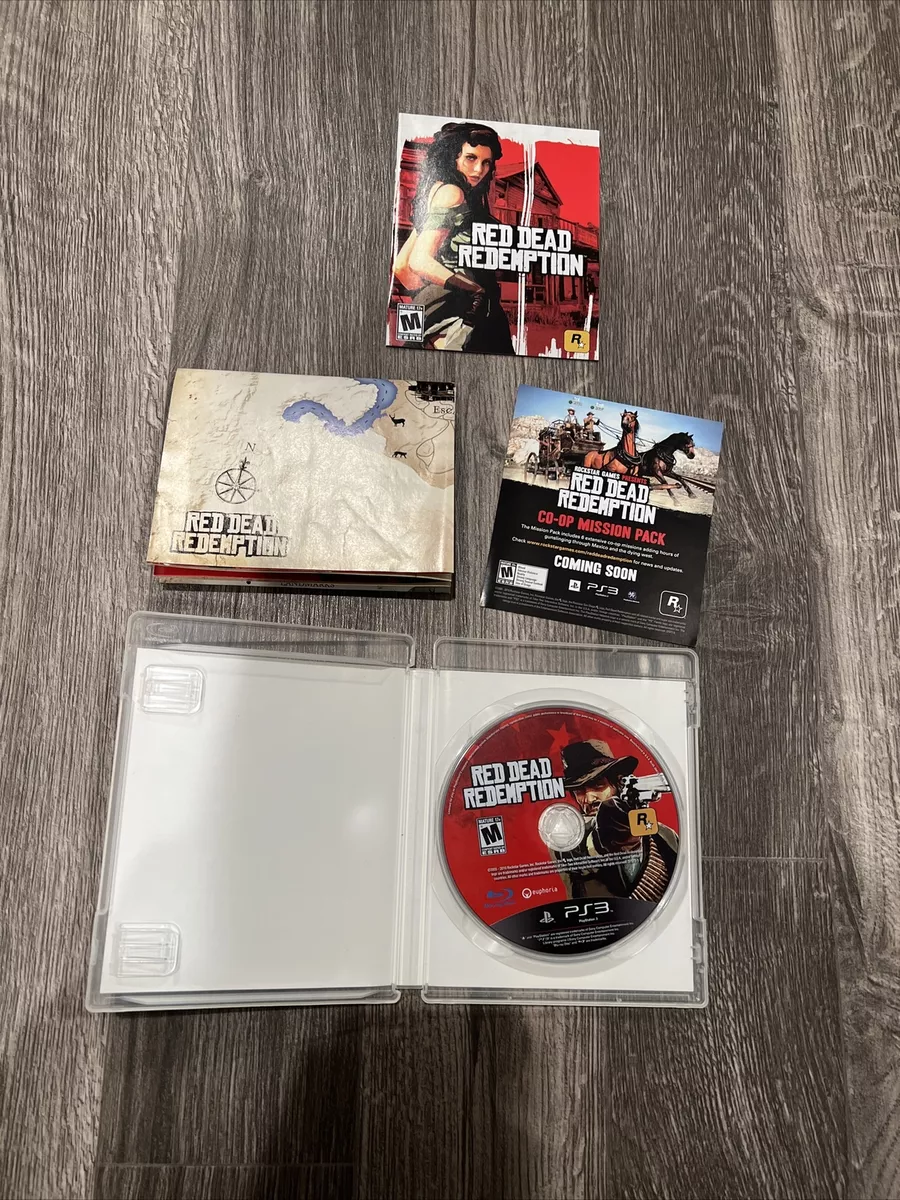 Red Dead Redemption Rockstar Games PS3 Video Game w/ Map and Manual