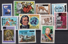 BOLIVIA, MI # 1301/1311, W/OVERPRINT, COMPLETE SET, MNH