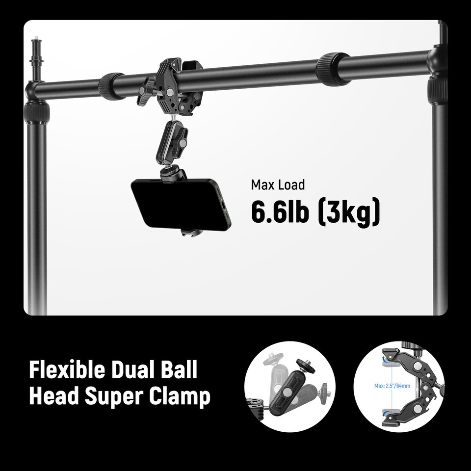 NEEWER Overhead Camera Mount Rig Multi Device Mount Platform for Live ...