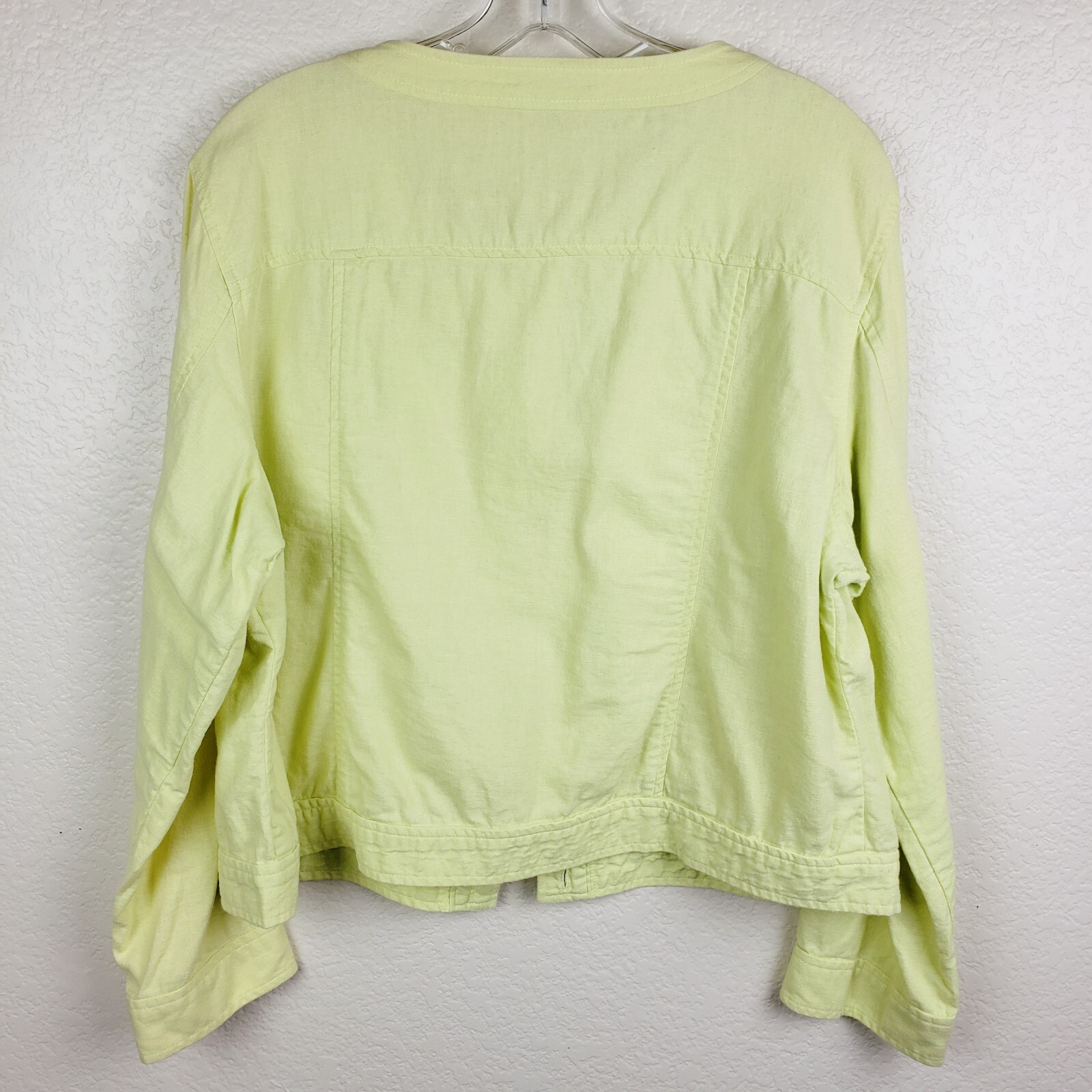 Pendleton Linen/Rayon Lightweight Jacket Lemon Ye… - image 2