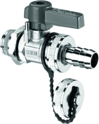 SCHELL 139940399 F+E-Kugelhahn mit Hebelgriff  ASAG, Schlauchverschraubung, 16 b