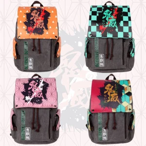 Anime Demon Tueuse Sac à Dos Kamado Tanjirou Nezuko Cosplay Toile Rucksack Cadeau