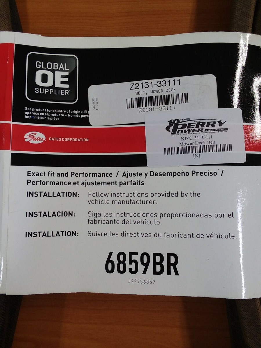 New Genuine OEM Kioti Z2131-33111 Mower Deck Belt For 54