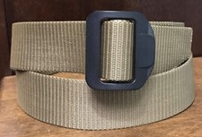 Propper Tactical Duty Belt Coyote Tan Nylon 1.5" Wide Sz M /32-34 Black Bkl EUC