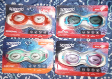 x4 Speedo Adult Swim Goggles   Anti Fog No Leak Flex Fit UV Protection NEW