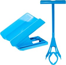 Sock Aid Device with Handle, Easy On Off Sock Assistant, Blue, Mobility Aid