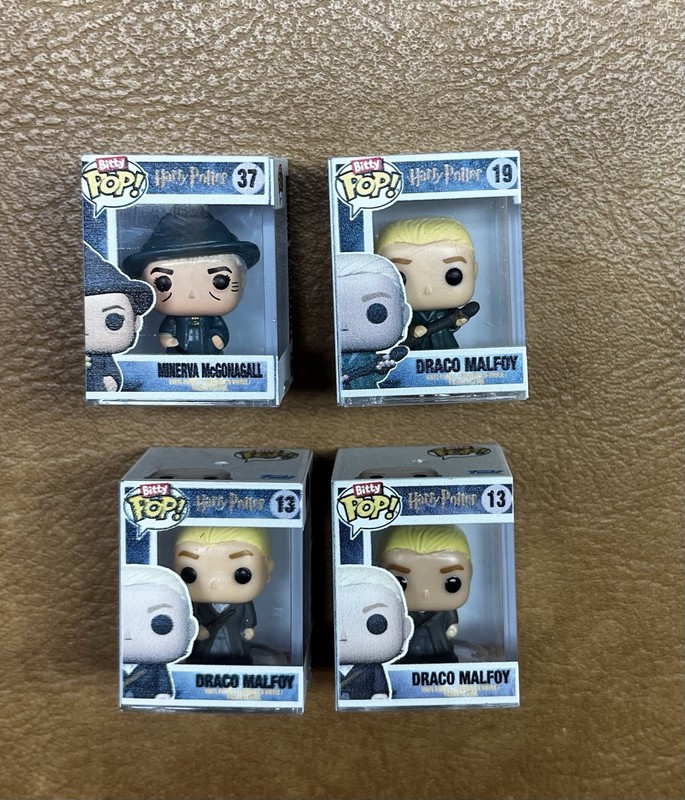 Harry Potter Characters Bitty POP Funko Micro Figures 1” X 4 Preowned