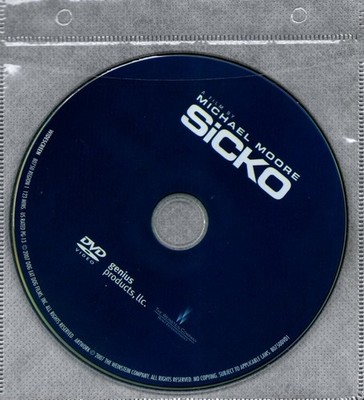 Sicko (2007) DVD  *DISC ONLY* = REGION 1 - Michael Moore