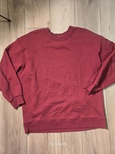 Lululemon Women s Perfectly Oversized Crew True Red Size 6 Longue Sweatshirt