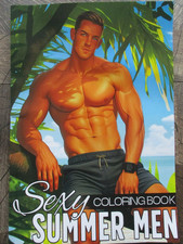 GAY  BILDBAND / COLORING BOOK " SEXY SUMMER MEN   "
