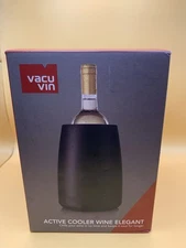 Vacu Vin Rapid Ice Elegant Wine Cooler Wine chiller reusable Black