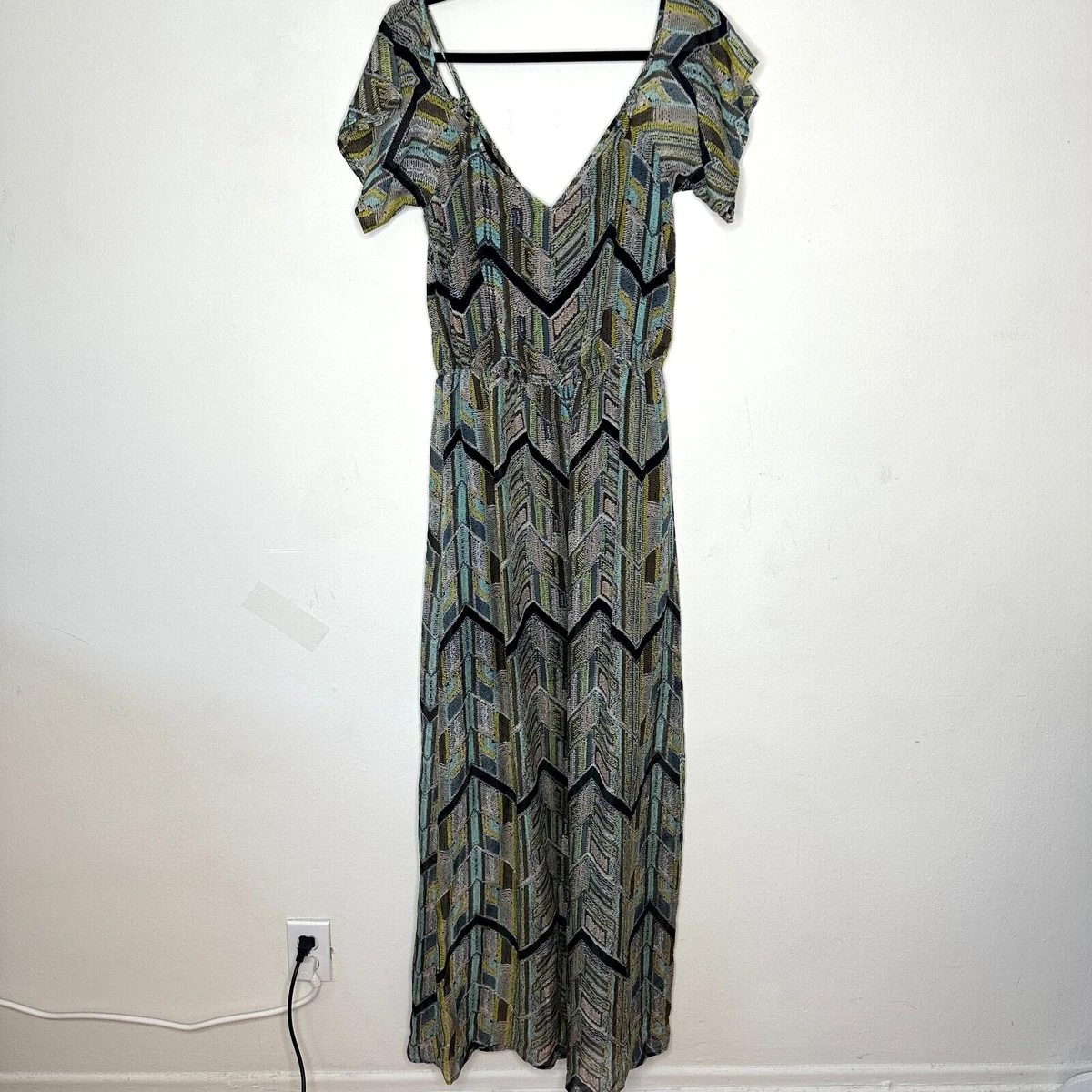 ella moss silk dress Ella Moss Womens Silk Printed Maxi Dress Multi S