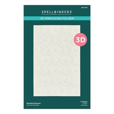 MANDALA BLOOMS 3D EMBOSSING FOLDER-Spellbinders Emboss Flowers-Texture Medallion