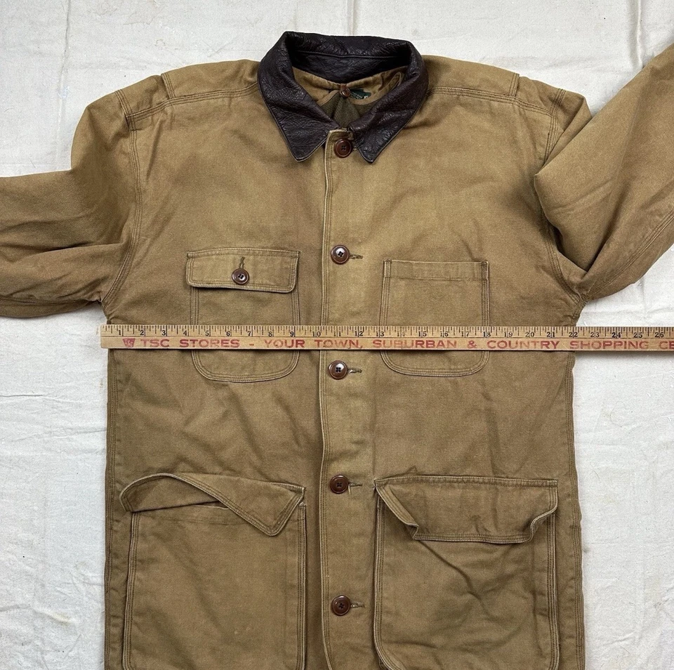 Vintage Men’s J.Crew Oversized Brown Lined Chore Coat Size XS - Image 2 of 4