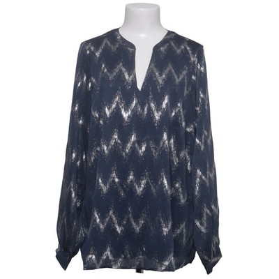 Zizzi, Bluse, Größe: S, Blau/Weiß, Chevron, Damen #1MD