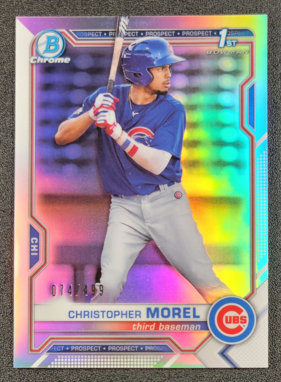 2021 Bowman Chrome Christopher Morel Rookie RC #BCP-131 /499 SP 1st