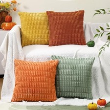 4 Pack Fall Pillow Covers Thanksgiving Decorative Throw Pillow Covers 18 x 18