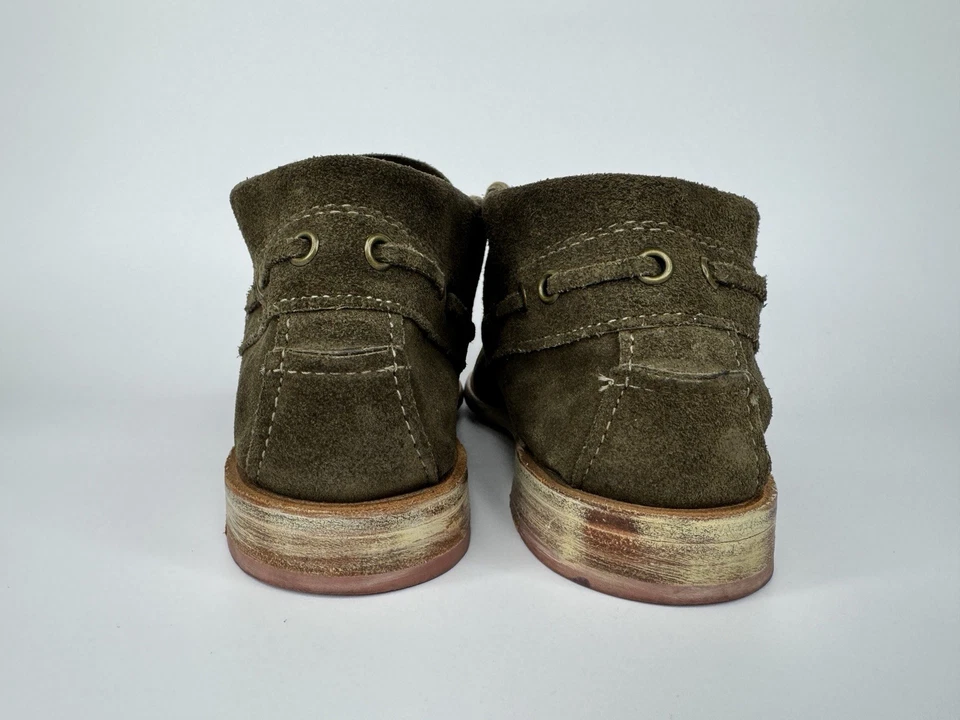 Botas Chukka De Colección Shoe Company Para Hombres Gamuza Sin usar, en caja, Cuero Marrón 7M Hechas en EE. UU. Foto 4 de 4