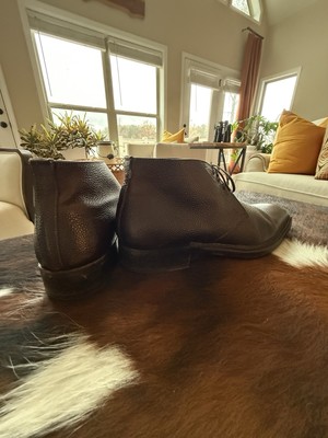 Di Bianco Leather Handmade in Italy (US 10) in Solid Cacao Brown Di Bianco Parma Leather Shoes Handmade in Italy - Cacao  main image 4