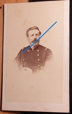 Soldat mit Bart Uniform / ca. 1860er Jahre CDV Chles. Corrodi Berne Bern Schweiz