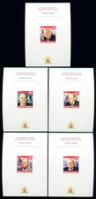 LY307 2016 WINSTON CHURCHILL WORLD WAR II WWII LEADERS ! CARDBOARD 5BL MNH