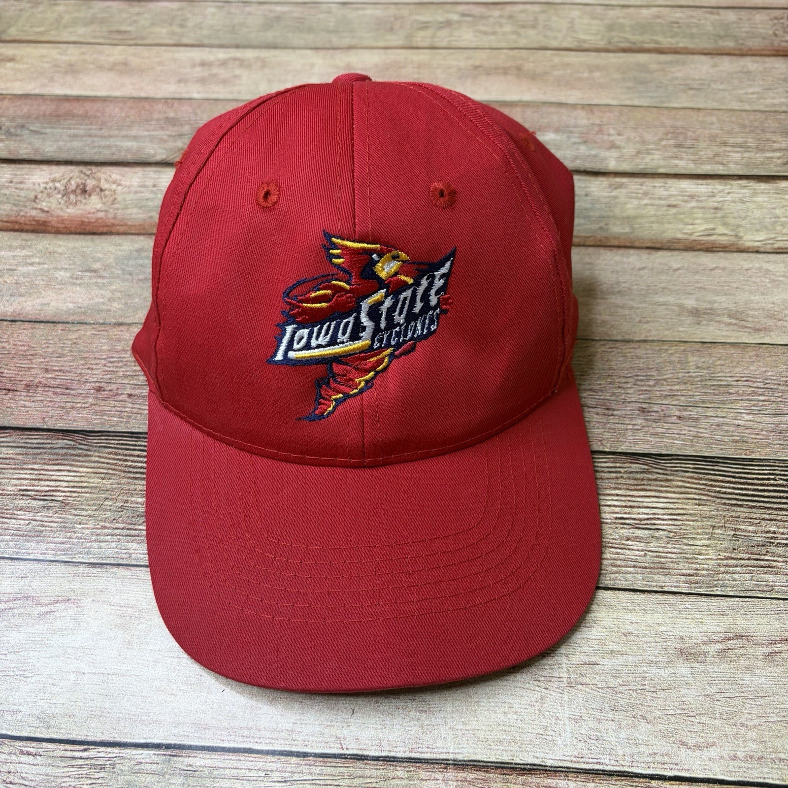 Vintage Iowa State University Cyclones CY Red 90s-Y2K Cap Hat