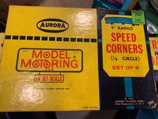 One Box 8 Piece Aurora 9  1/8 Speed Corners 1598 HO Slot car Track