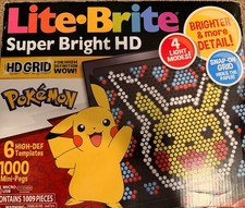 NEW!! Lite brite! Super Bright HD, Pokemon Edition Board